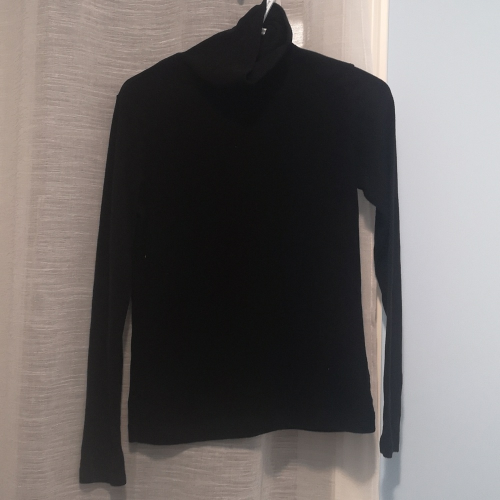 Black Uniqlo Fleece Turtleneck
